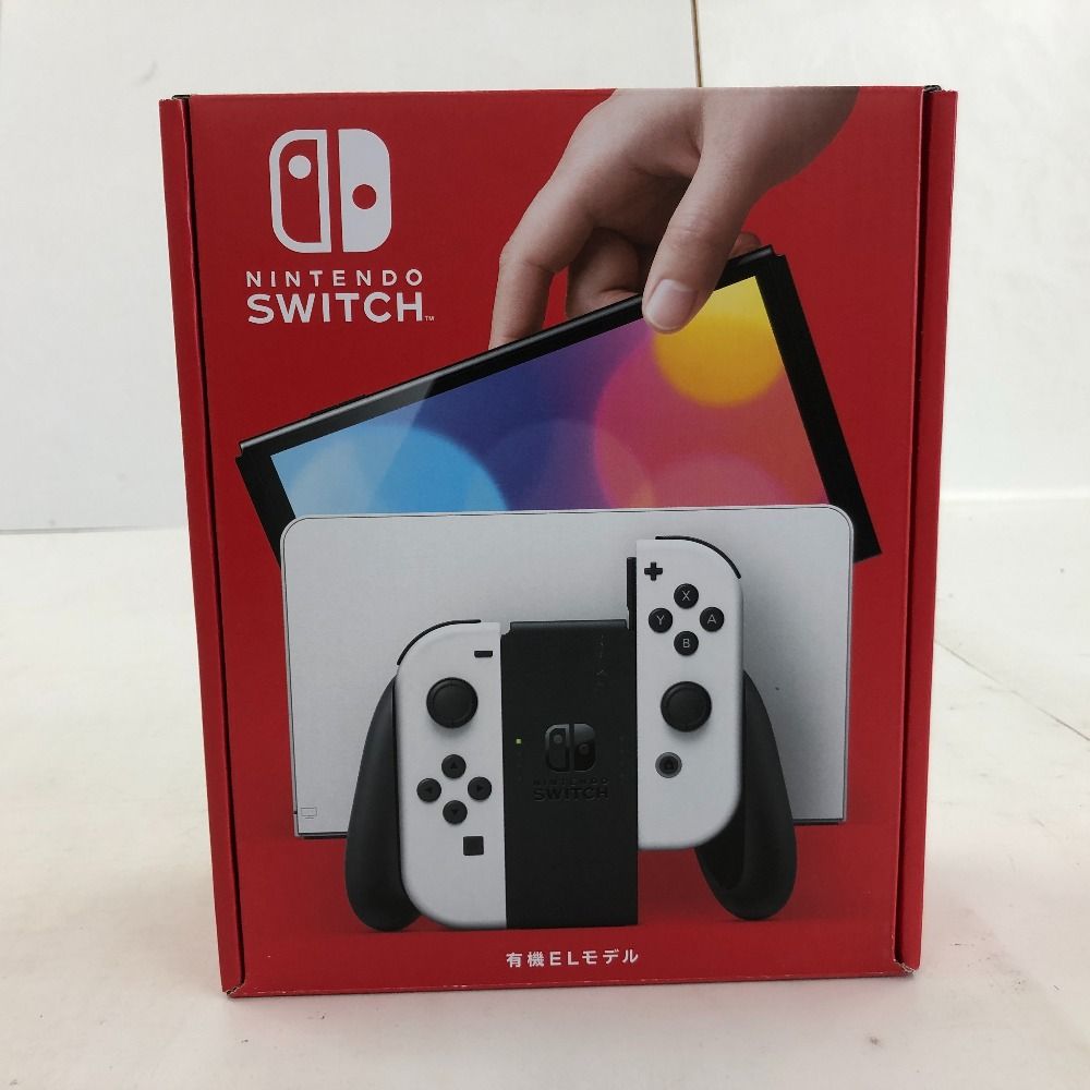 02w07190 Nintendo Switch本体 有機ELモデル Joy-Con(L/R)ホワイト 未使用品 【中古品】 - メルカリ