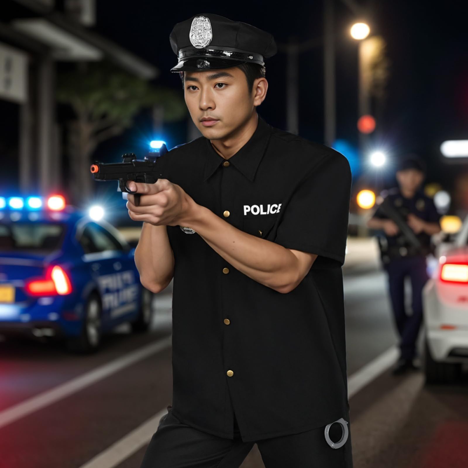 コスプレ 警察 警察官 コスプレ キッズ 警察官 コスプレ ポリス レディース コスプレ ポリス ハロウィン コスプレ ポリス コスプレ 黒  ハロウィン ポリス ポリス コスプレ メンズ 半袖 制服 仮装 衣装 大人用 ハロウィーン衣装 タクティカルベスト サ - メルカリ