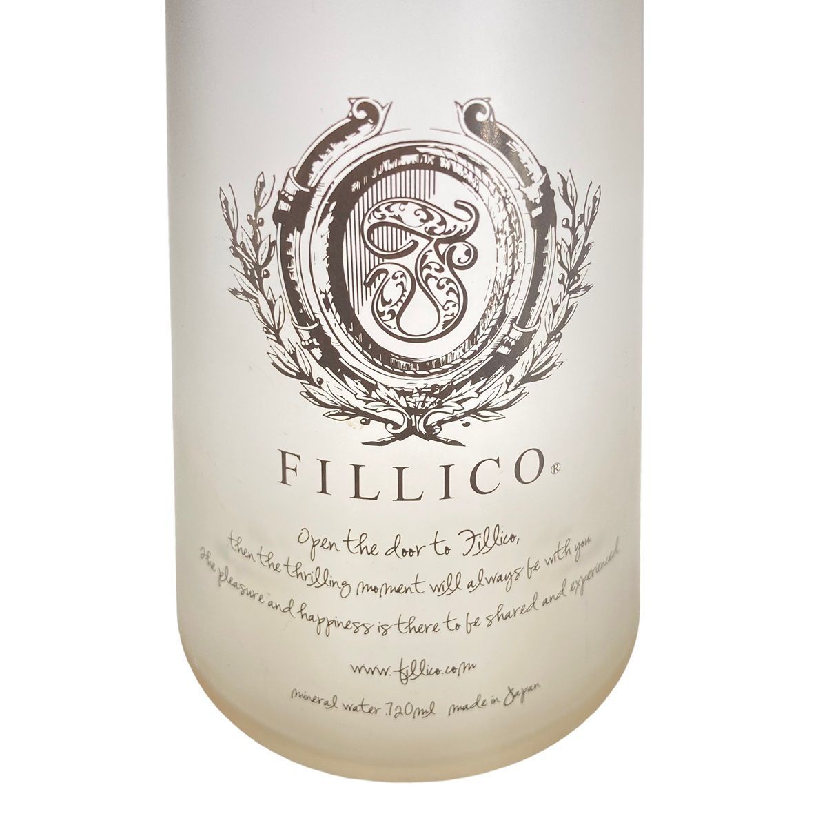 中古】 Fillico フィリコ クリア 透明 空ボトル 王冠付き