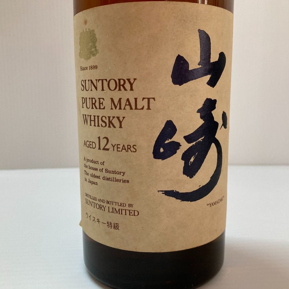 【未開栓】山崎 12年 ピュアモルトウイスキー 750mL サントリー サントリー ピュアモルト ウイスキー 山崎 12年 SUNTORY PURE
