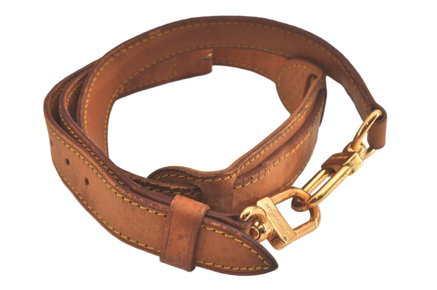 ヴィトン Vuitton レザー ヌメ革 ショルダーストラップ ベルト ER41 ヴィトン Vuitton レザー ヌメ革 ショルダーストラップ ベルト ER41