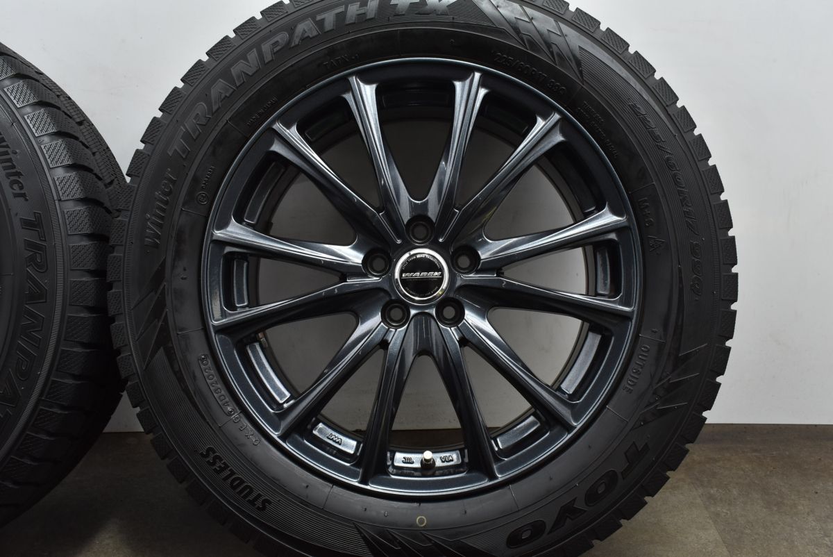 【美品 バリ溝】WAREN 17in 7J +55 PCD100 トーヨー ウィンタートランパス TX 225/60R17 スバル GT XV SJ フォレスター スタッドレス