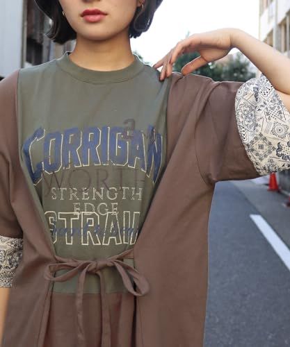  クリフメイヤー カット 布帛 リメイク風 ワンピース レディース LARGE ブラウン その他 フェイスケア