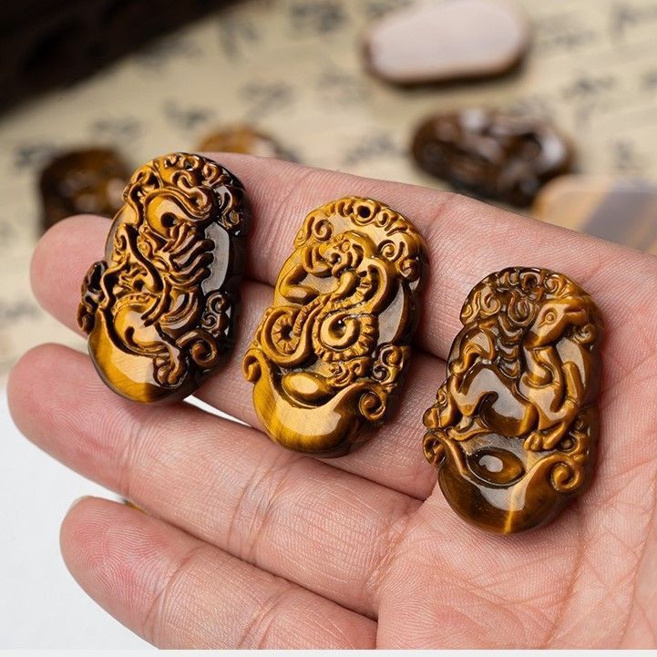 天然石 パワーストーン 干支 干支飾り 十二支 12個セット 干支グッズ タイガーアイ 虎目石 蛇 巳年 可愛い 開運 財運 幸運 金運 厄除け 運気向上 繁栄 伝統的 金運 財運 商売?盛 縁起物 インテリア