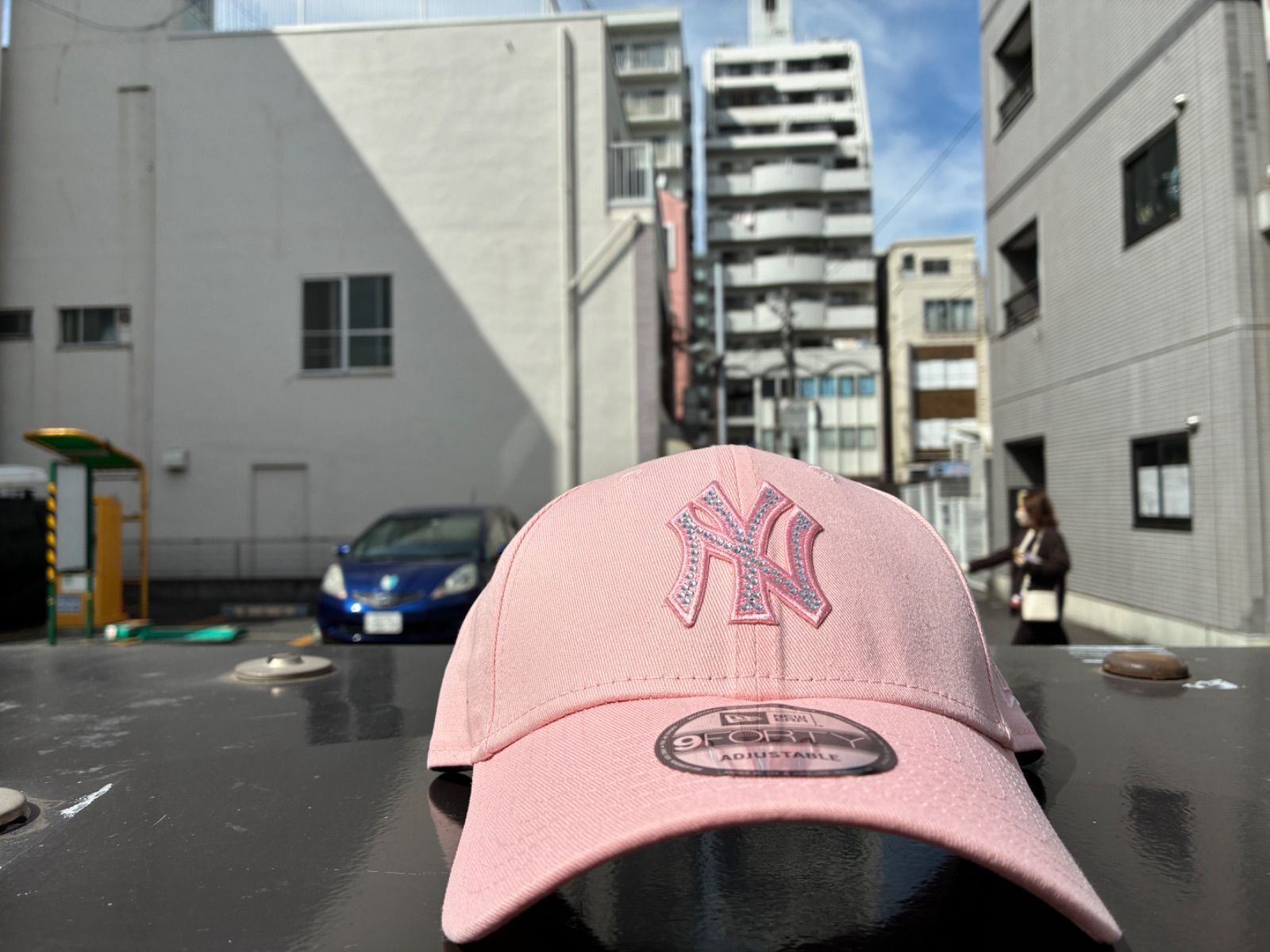 9FORTY Rhinestone ニューヨーク・ヤンキース ピンクレモネード ニューエラ キャップ NEW ERA 9FORTY Rhinestone ラインストーン