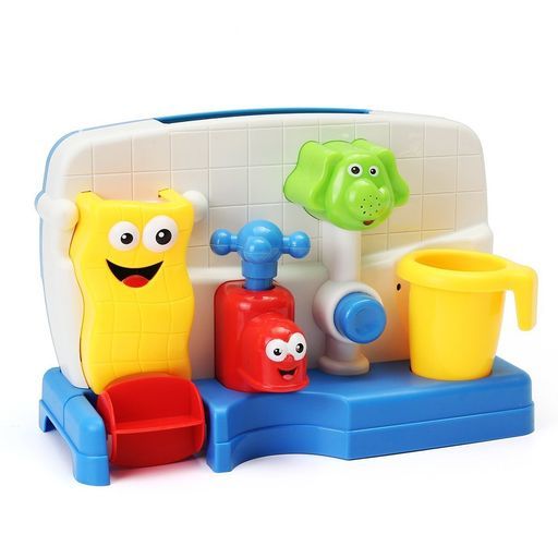 ミニ浴室玩具セット入浴おもちゃお風呂用水遊びミニ水車蛇口噴水象知育玩具