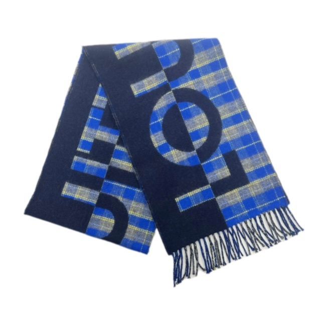 LOUIS VUITTON ルイ ヴィトン エシャルプ チェック ウィズ ルイ ウール