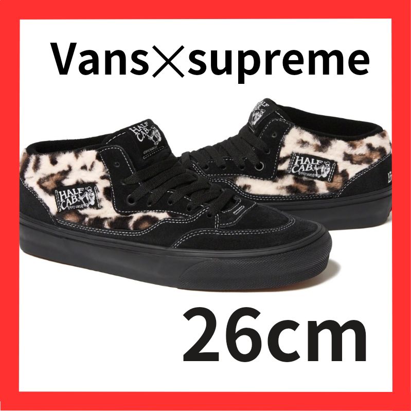 Supreme × Vans Leopard Half Cab 