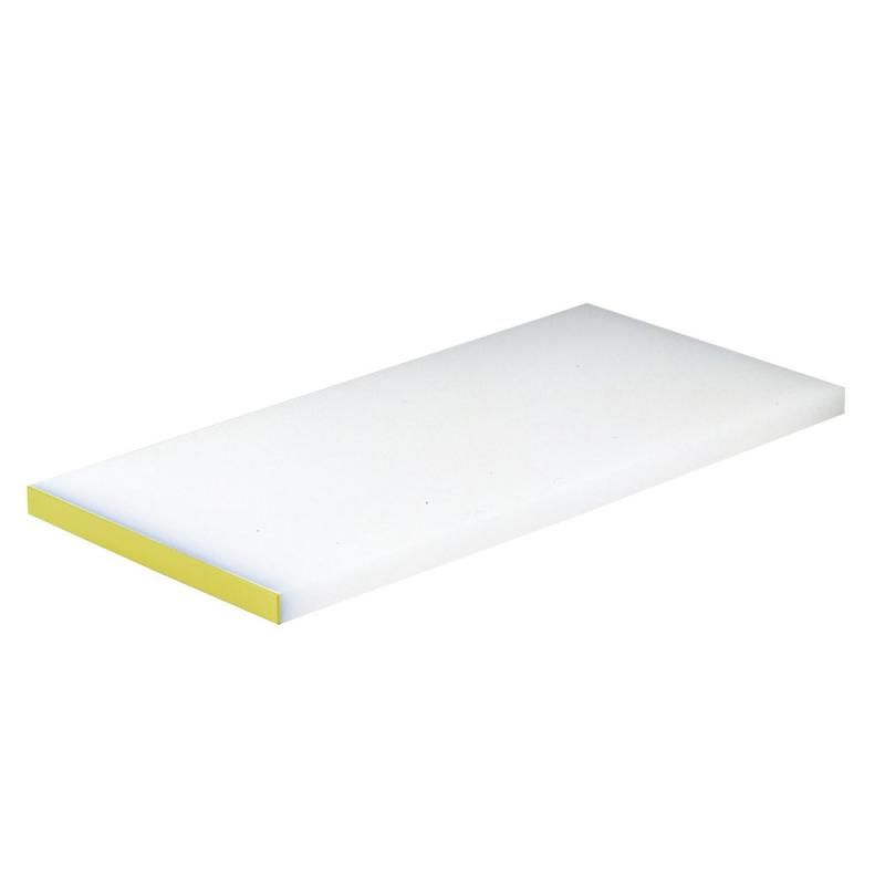 天領 PCまな板 縁付 K1A 50×25×厚さ20mm イエロー