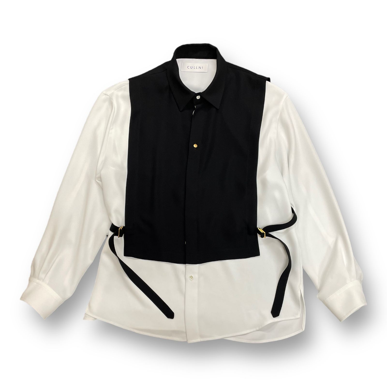 定価31900円 CULLNI 21AW レイヤード ベルト シャツ クルニ 21-AW-016 
