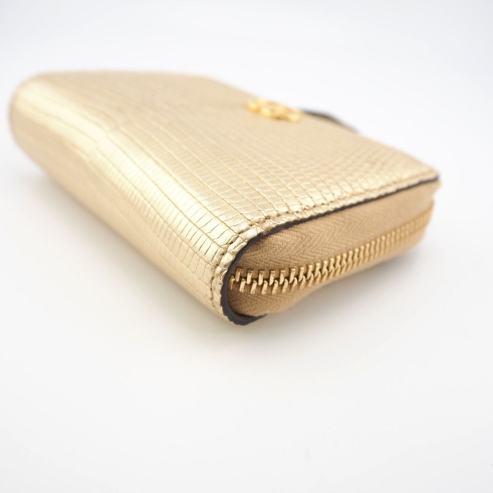 GUCCI/グッチ 644406 L字ファスナー コンパクトウォレット リザード