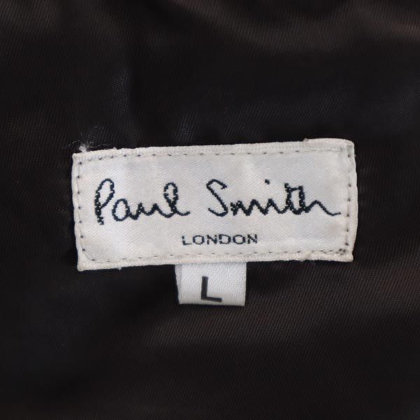 ポールスミス レザージャケット L ブラウン系 Paul Smith 牛皮 牛革