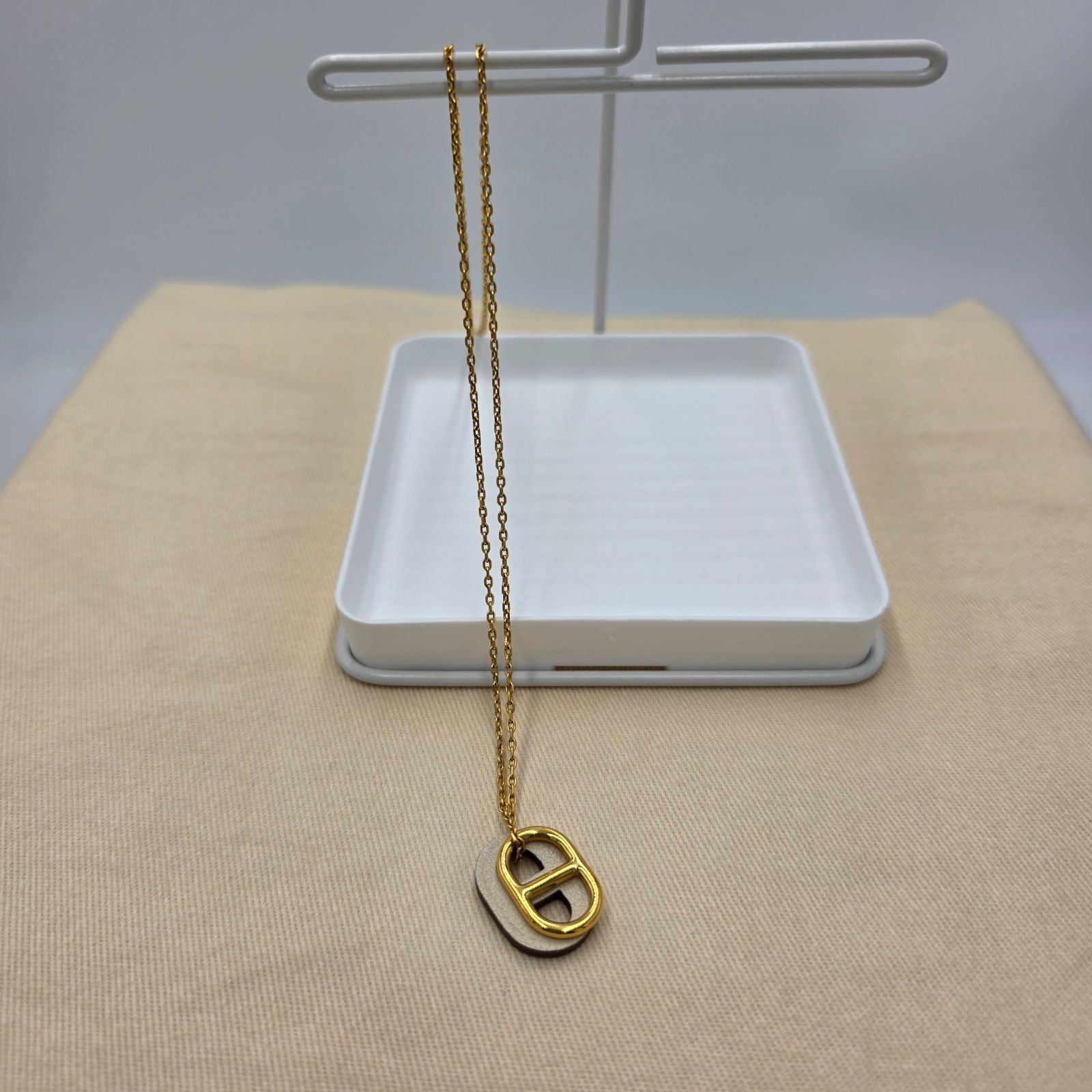 HERMES エルメス オーマイヨン ペンダントトップ4.6g ネックレス GP 