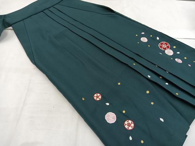 平和屋着物●女性 行灯袴 舞桜 金糸 洗える着物 BAAV0983mz