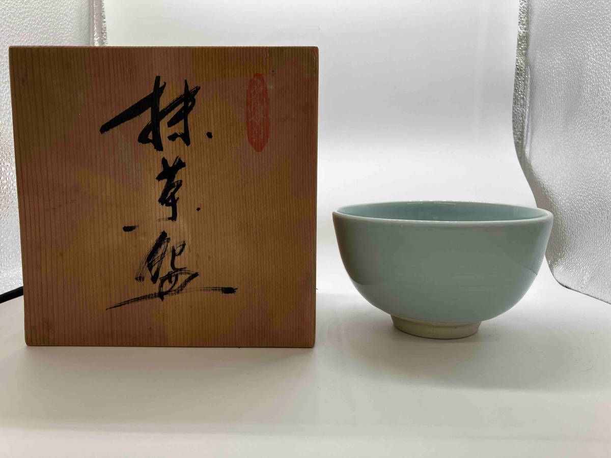 井上萬二作 抹茶碗皿 茶碗 白磁 無地 箱あり - メルカリ