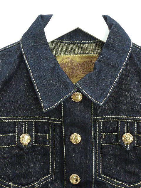 ルイヴィトン LOUIS VUITTON デニム ジャケット ラメ 34