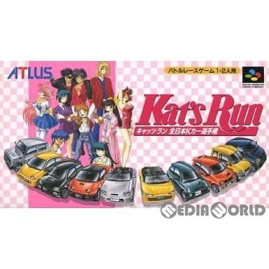 スーパーファミコン ソフト Kat&#39;s Run(キャッツラン) 全日本Kカー選手権 アトラス Kat's Run 全日本Kカー選手権』1995年／スーパーファミコン