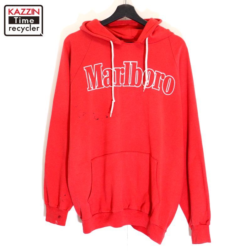 80s USA製 vintage Marlboro スウェット パーカー メンズ 表記XLサイズ 