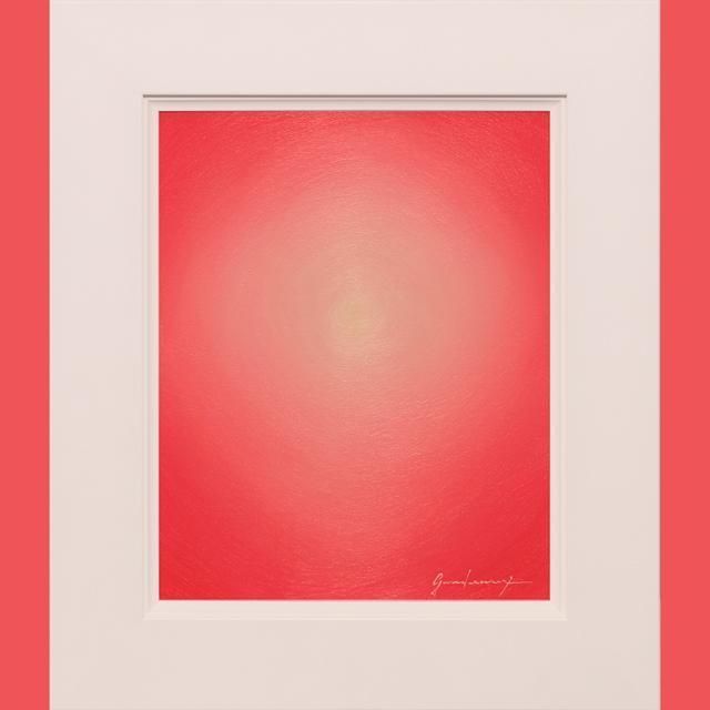 【作者直接出品】春色◎日本の色彩『桜色のエチュード』●がんどうあつし絵画F3号ホワイト額付ピンク ◎日本の色彩『桜色のエチュード』○がんどうあつし絵画F3号額付ピンク