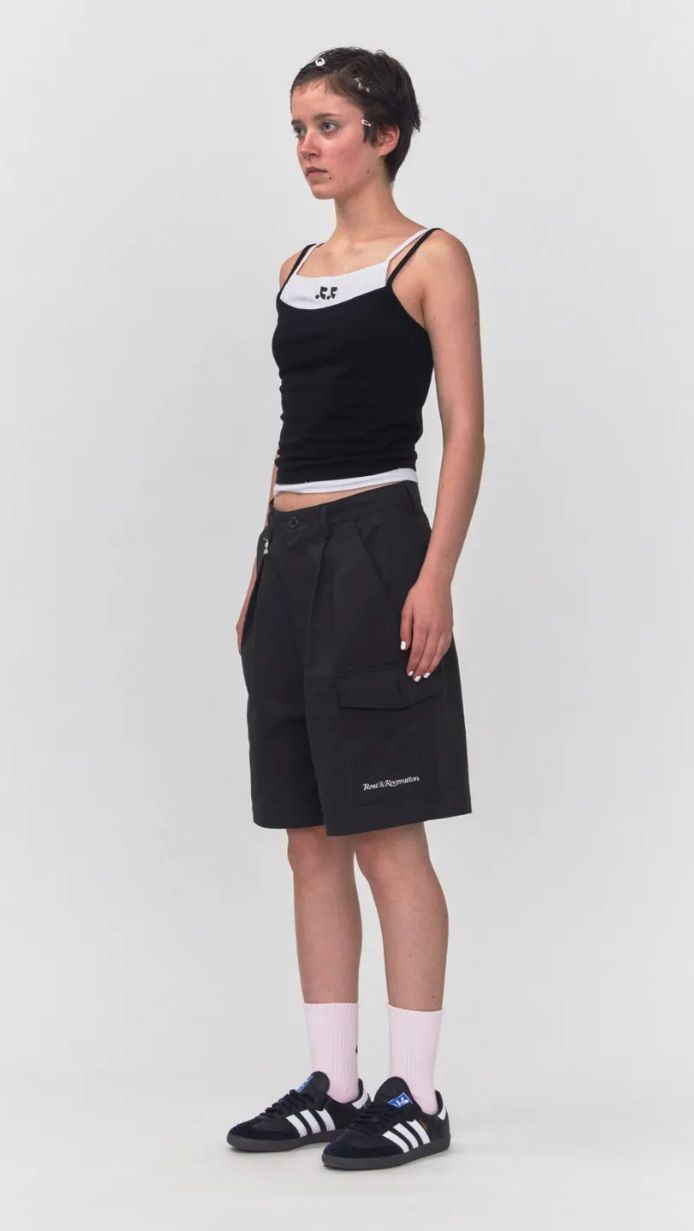 トップス Rest&Recreation RR LAYERED SLEEVELESS REST & RECREATION RR Layered Sleeveless Top: Unique Style