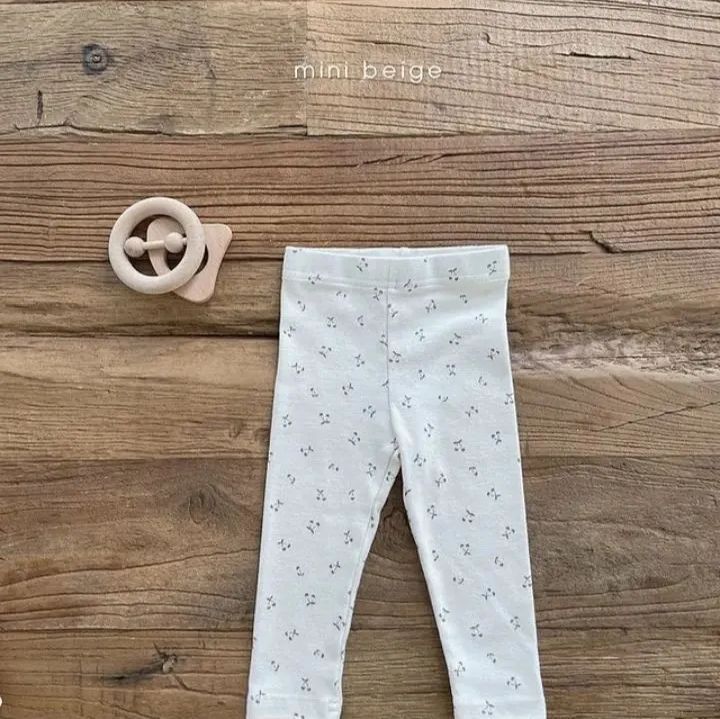 Beige Basic Leggings