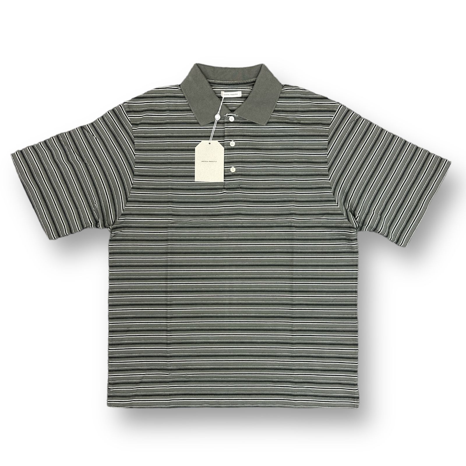 定価20900円 新品 UNIVERSAL PRODUCTS Multi Border S/S Polo Shirt 