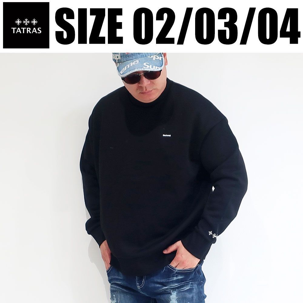 TATRAS タトラス メンズ ブランド FIDASIO フィダシオ MTAT25A8197-M MTAT24A8197-M 02 03 04 トレーナー BLACK ブラック GRAY グレー 10001643