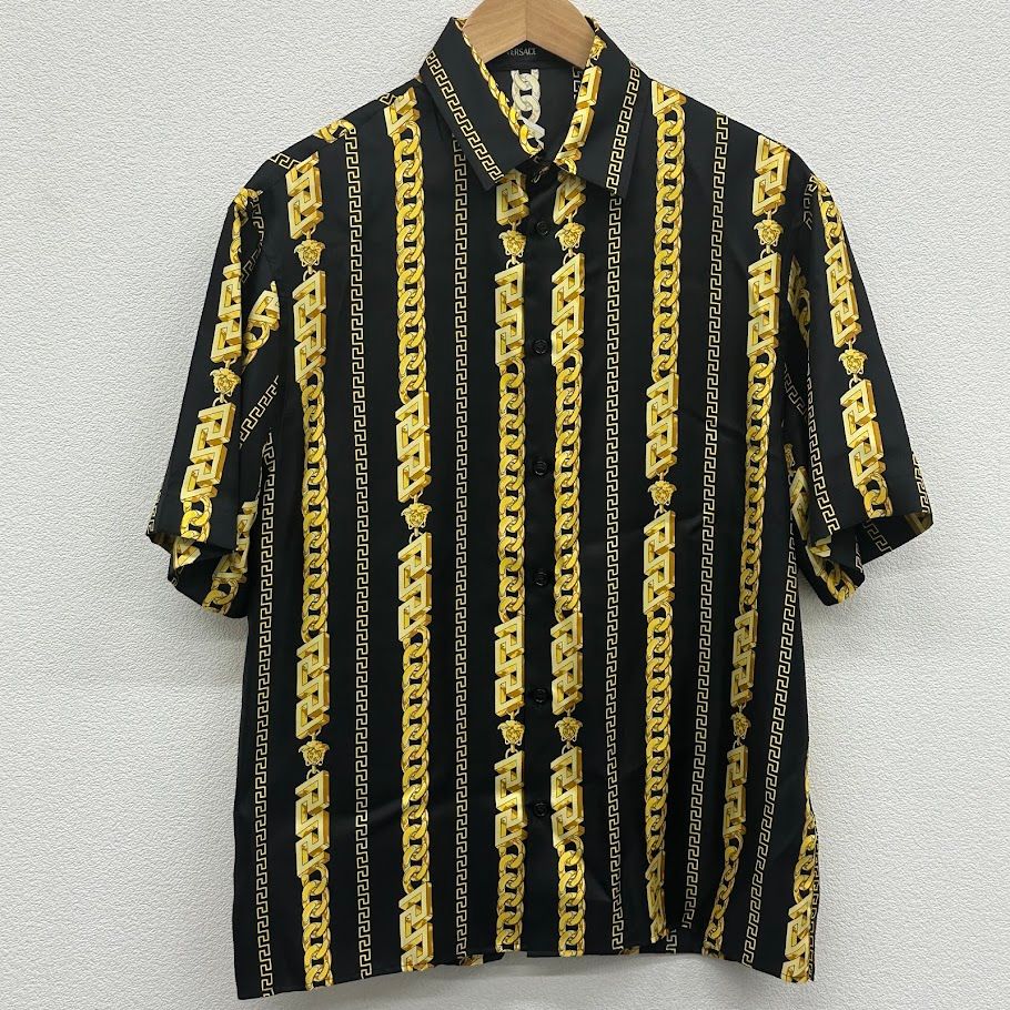 VERSACE ヴェルサーチ メデューサ 半袖 シルク シャツ