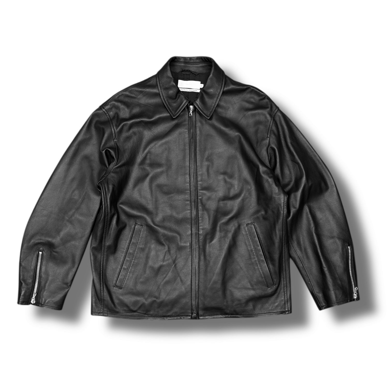 参考上代103400円 Graphpaper 23AW Sheep Leather Riders Jacket