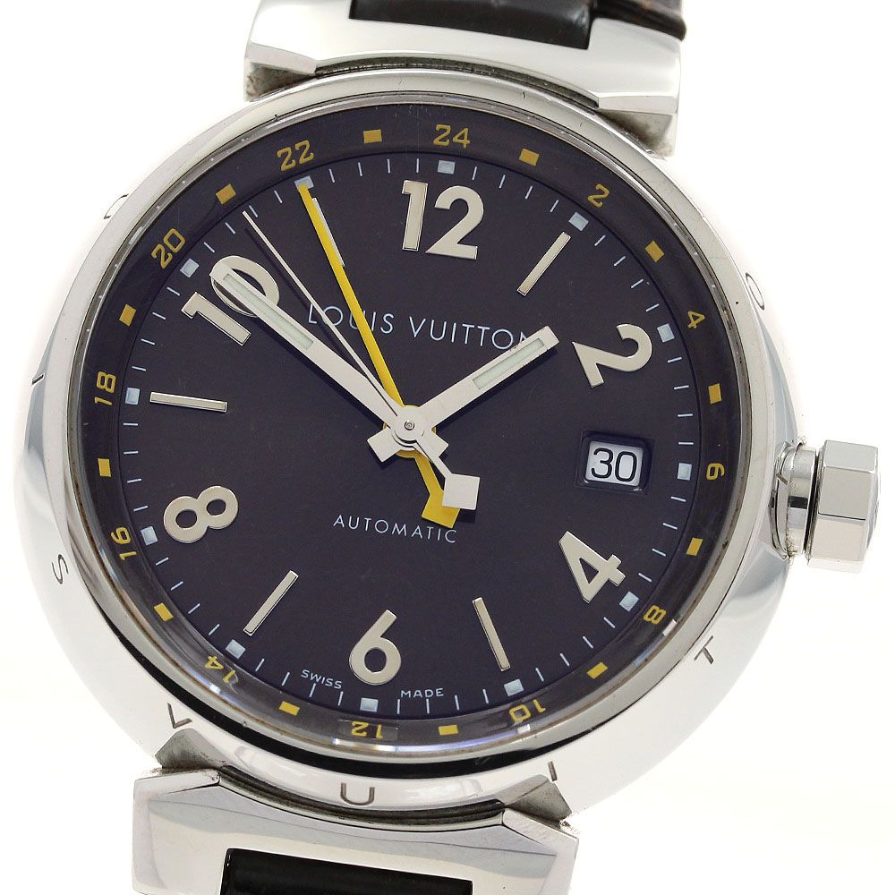 ルイ ヴィトン LOUIS VUITTON Q1131 タンブール GMT デイト 自動巻き メンズ_906146