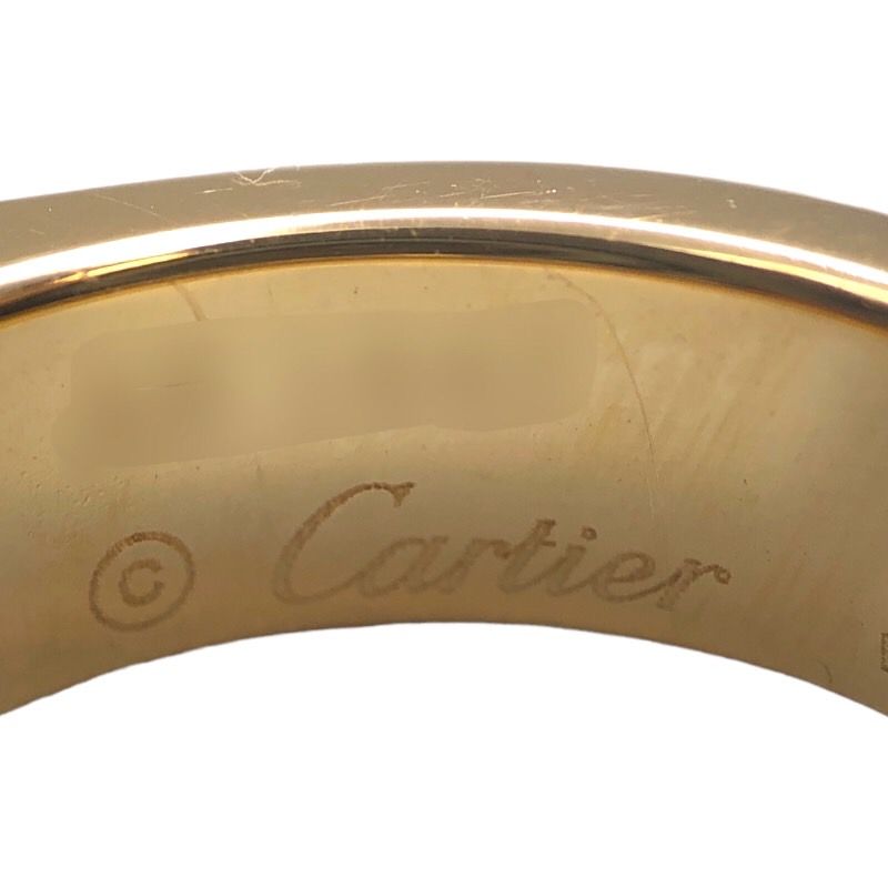 カルティエ Cartier アニバーサリー１Pダイヤリング 750YG #53 K18イエローゴールド ダイヤモンド ジュエリー
