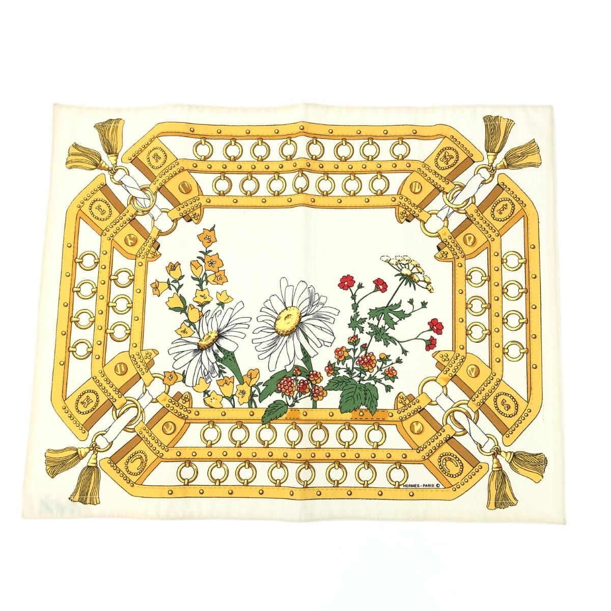 HERMES エルメス ランチョンマット キャンバス ホワイト