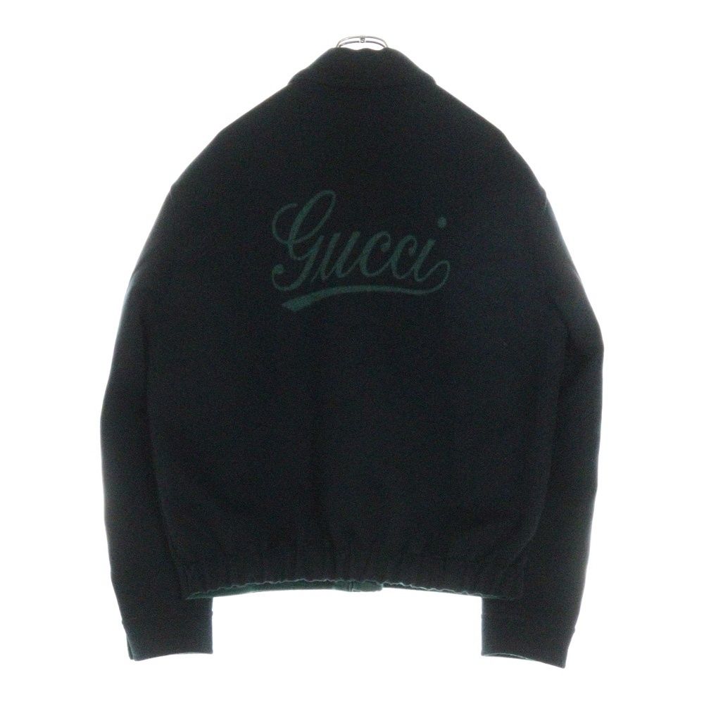 グッチ、ブルゾン、ジャケット GUCCI (グッチ) 24AW Wool Zip Jacket バックロゴ ウール ジップ