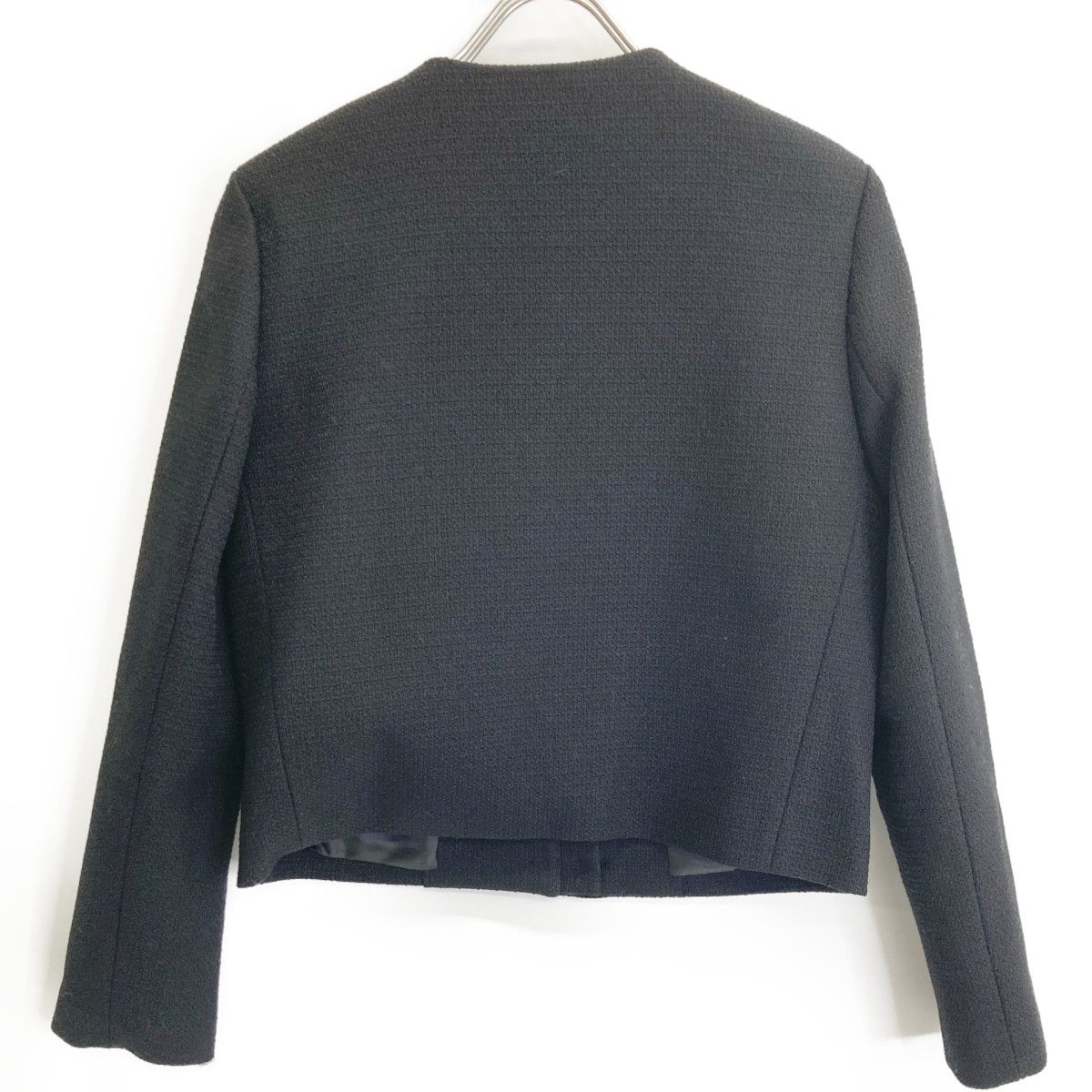 BLUELEA ブルレア ツイードジャケット Bluelea ブルレア 242030 ブラック ダブルボタン ツイード