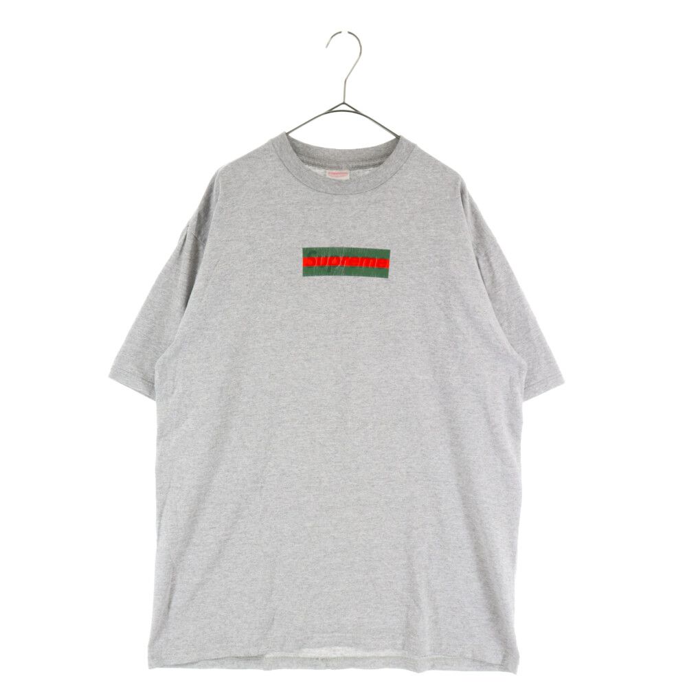 SUPREME (シュプリーム) 00SS Gucci Box Logo S/S Tee グッチ ボックスロゴ半袖Tシャツ グレー - メルカリ