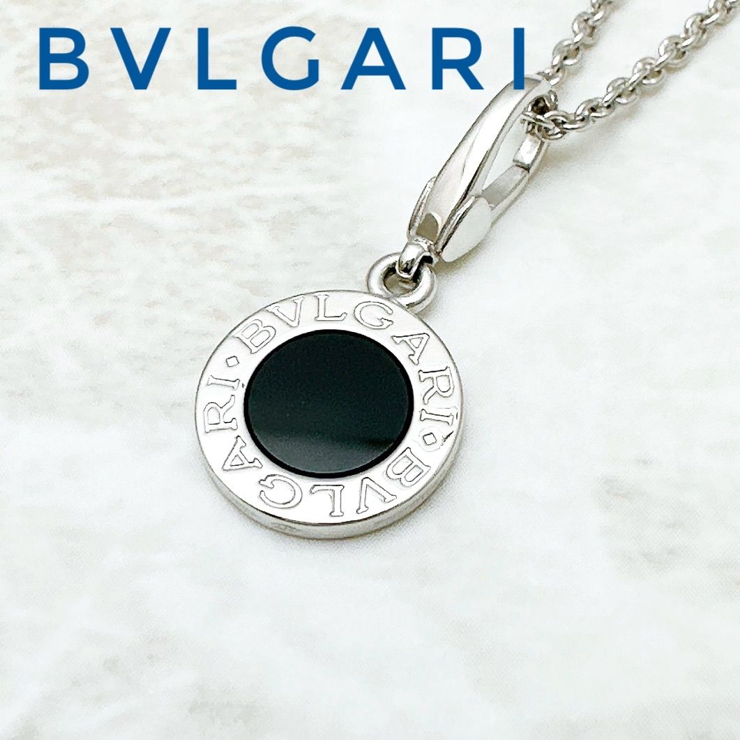 ブルガリ　シルバー ネックレス　オニキス ブルガリ BVLGARI アクセサリー ネックレス シルバー オニキス ルビー
