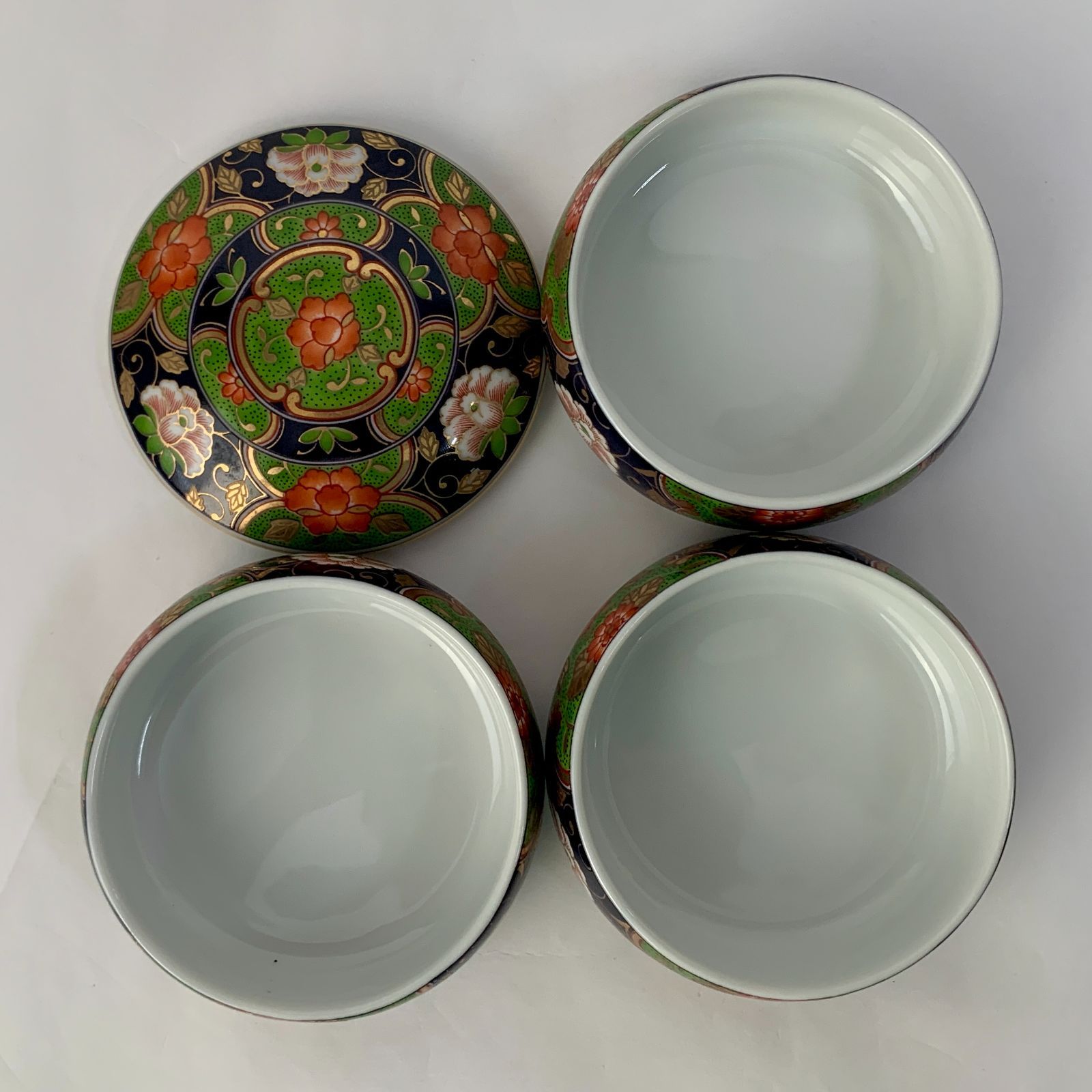 未使用】庫山窯 菊金唐草 盛り鉢 前畑陶器 金彩 庫山窯