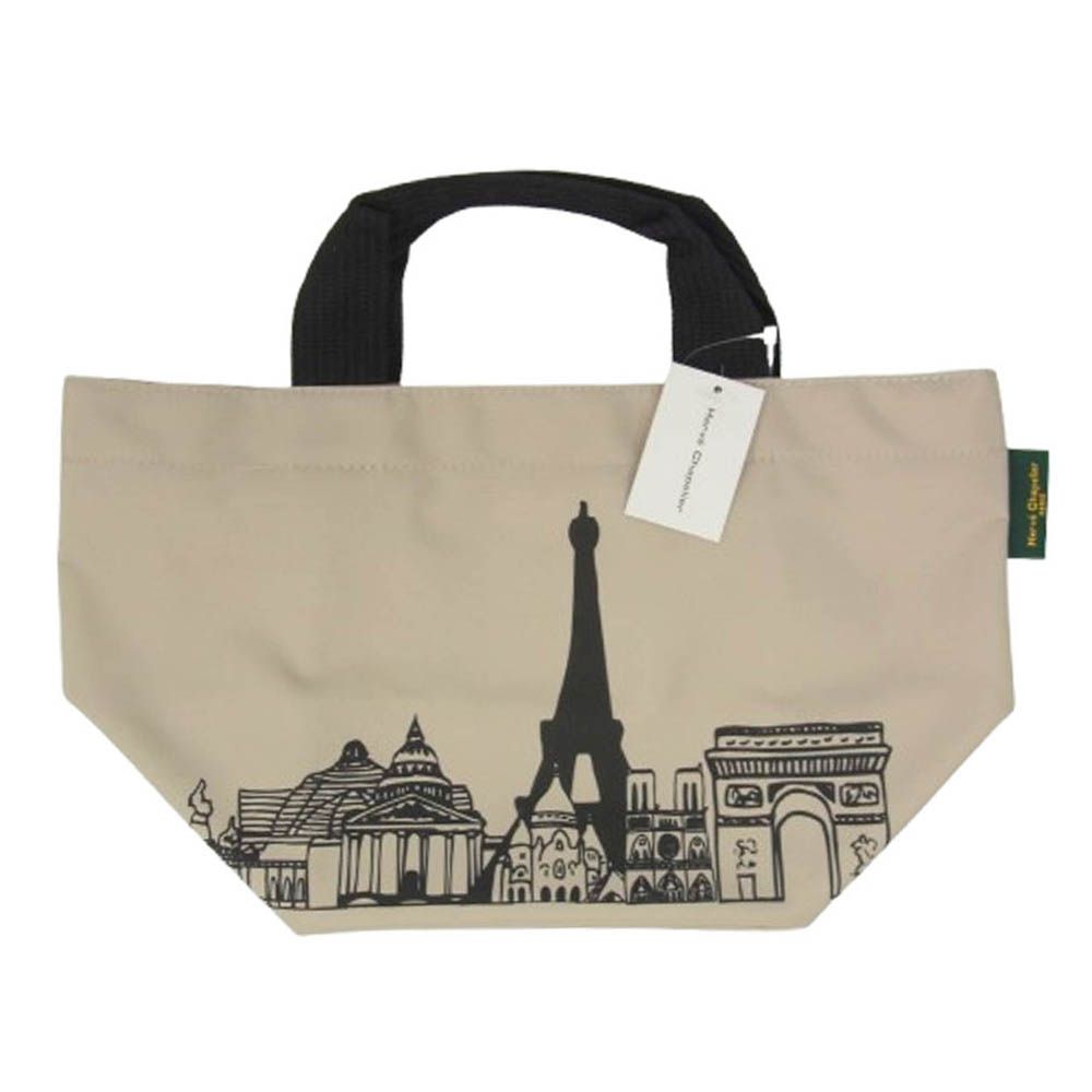 Herve Chapelier エルベ シャプリエ 913N ナイロン 舟型ショルダー XL トート バッグ ベージュ系 新古品 ♥