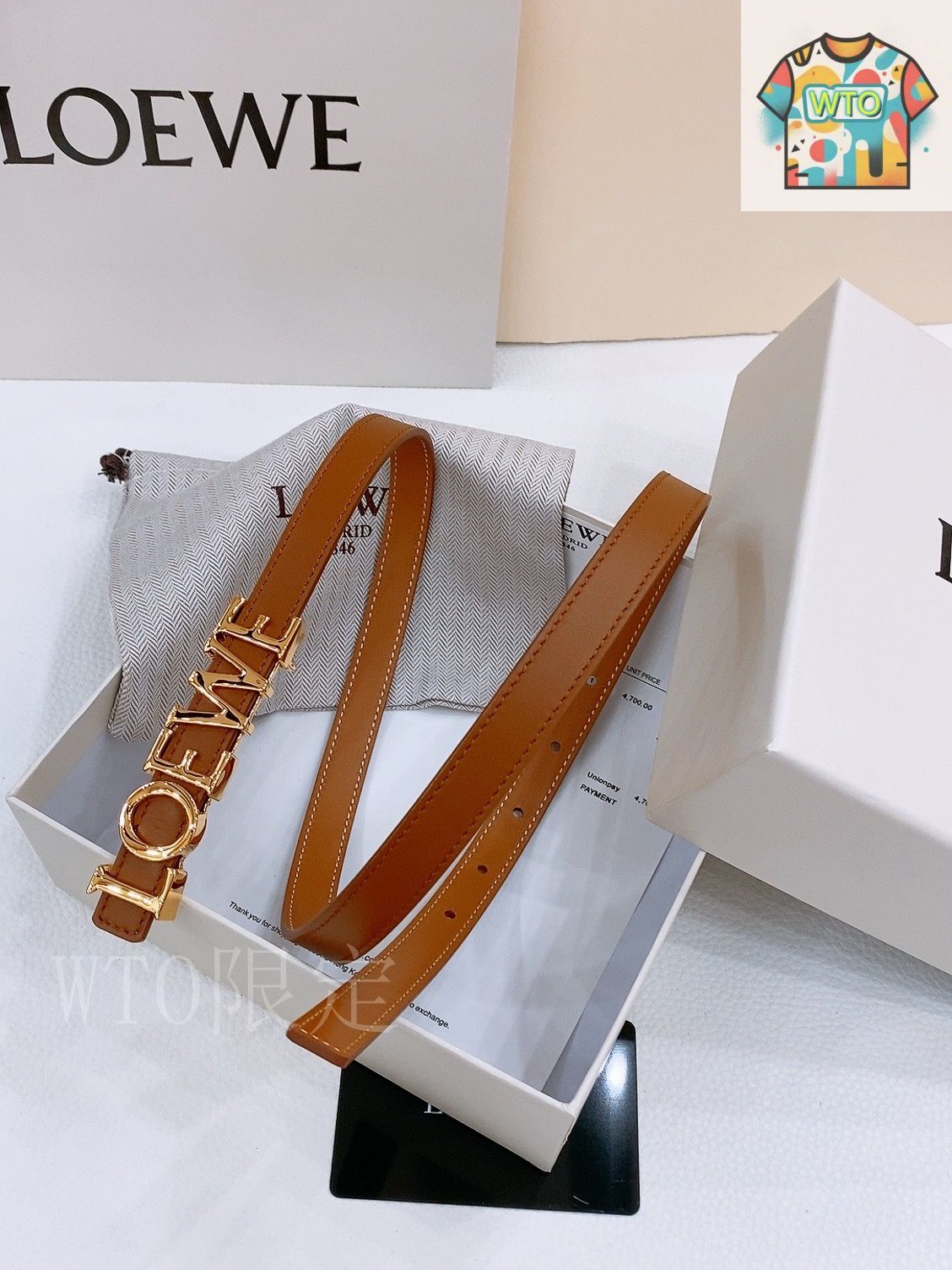 今日特価】Loewe スムースレザーベルト-3 - メルカリ