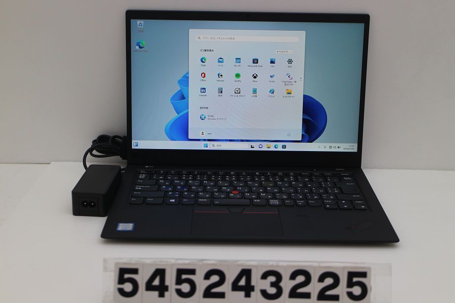 Lenovo ThinkPad X1 Carbon 6th Gen Core i7 8550U 1.8GHz/16GB/256GB(SSD)/14W/WQHD(2560x1440)/Win11 【545243225】