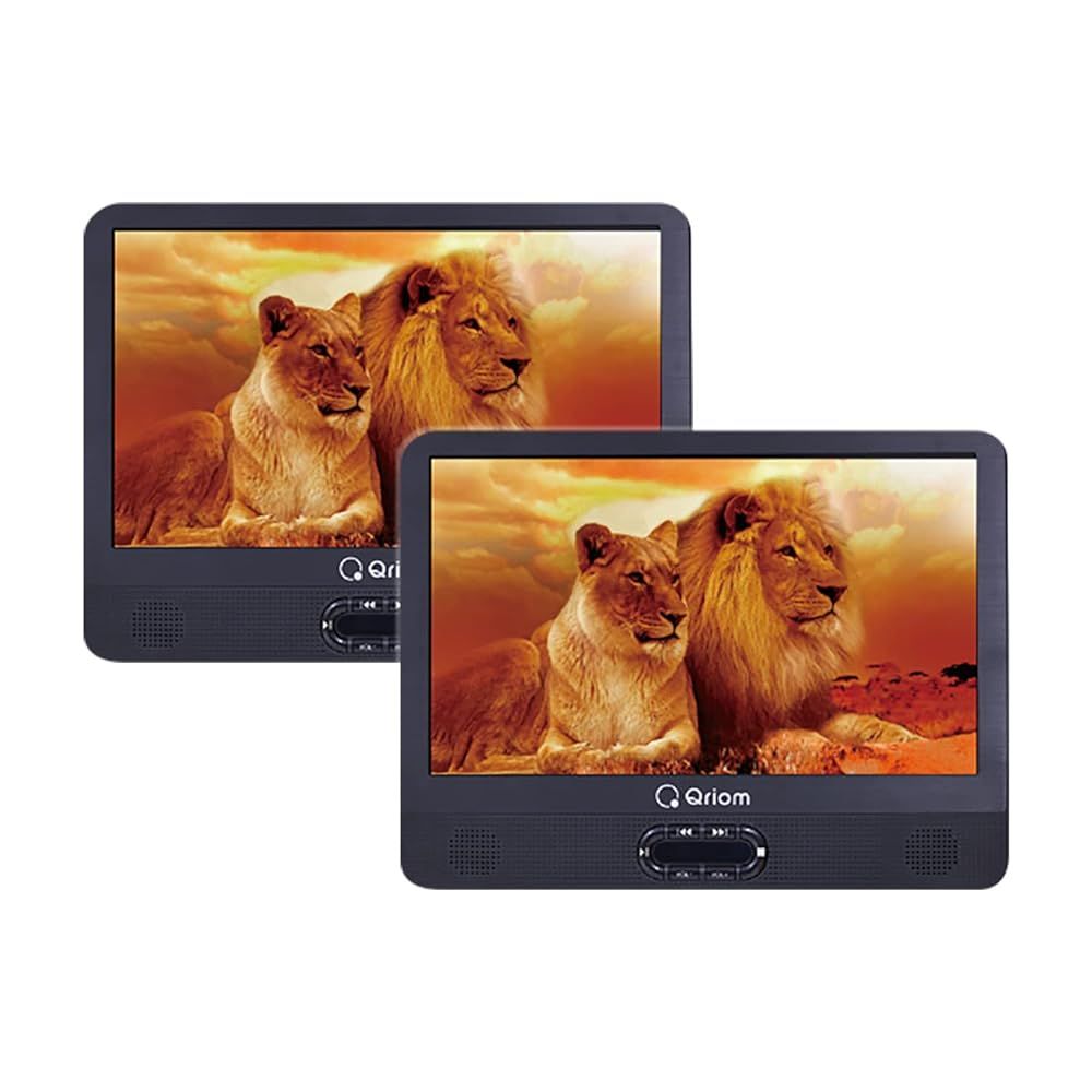 山善 ポータブル DVDプレーヤー ヘッドレストモニター 11.4インチ ツインモニター 車載 CPRM対応 大画面 リモコン付き CPD-M114TMR B