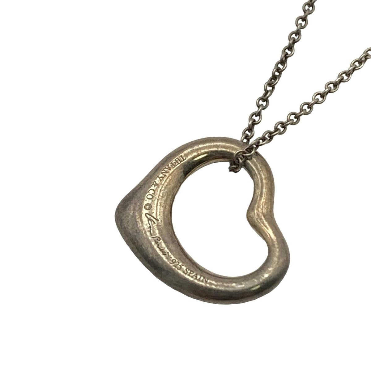 【美品】 TIFFANY&Co. ネックレス　オープンハート　シルバー　241 ☆美品☆Tiffany&Co. オープンハート ネックレス シルバー925
