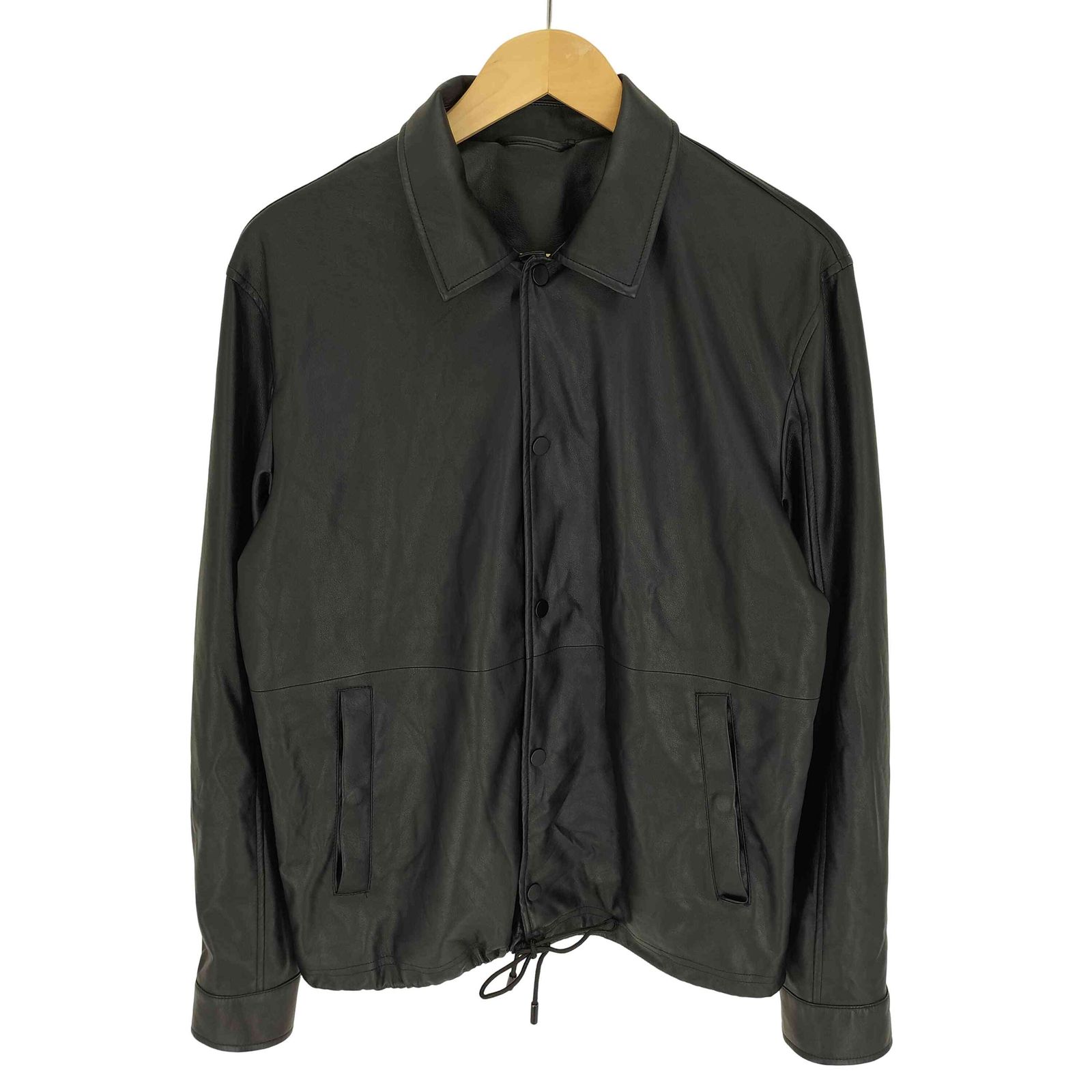 ザラ ZARA フェイクレザー ジャケット メンズ import：S - メルカリ