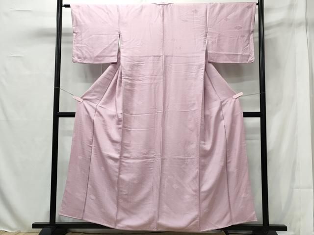 平和屋着物□上質な色無地 霞地紋 石竹色 正絹 逸品 CAAT4657in