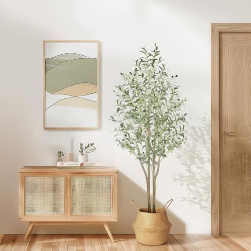 二つの幹 家の中に置く人工観葉植物