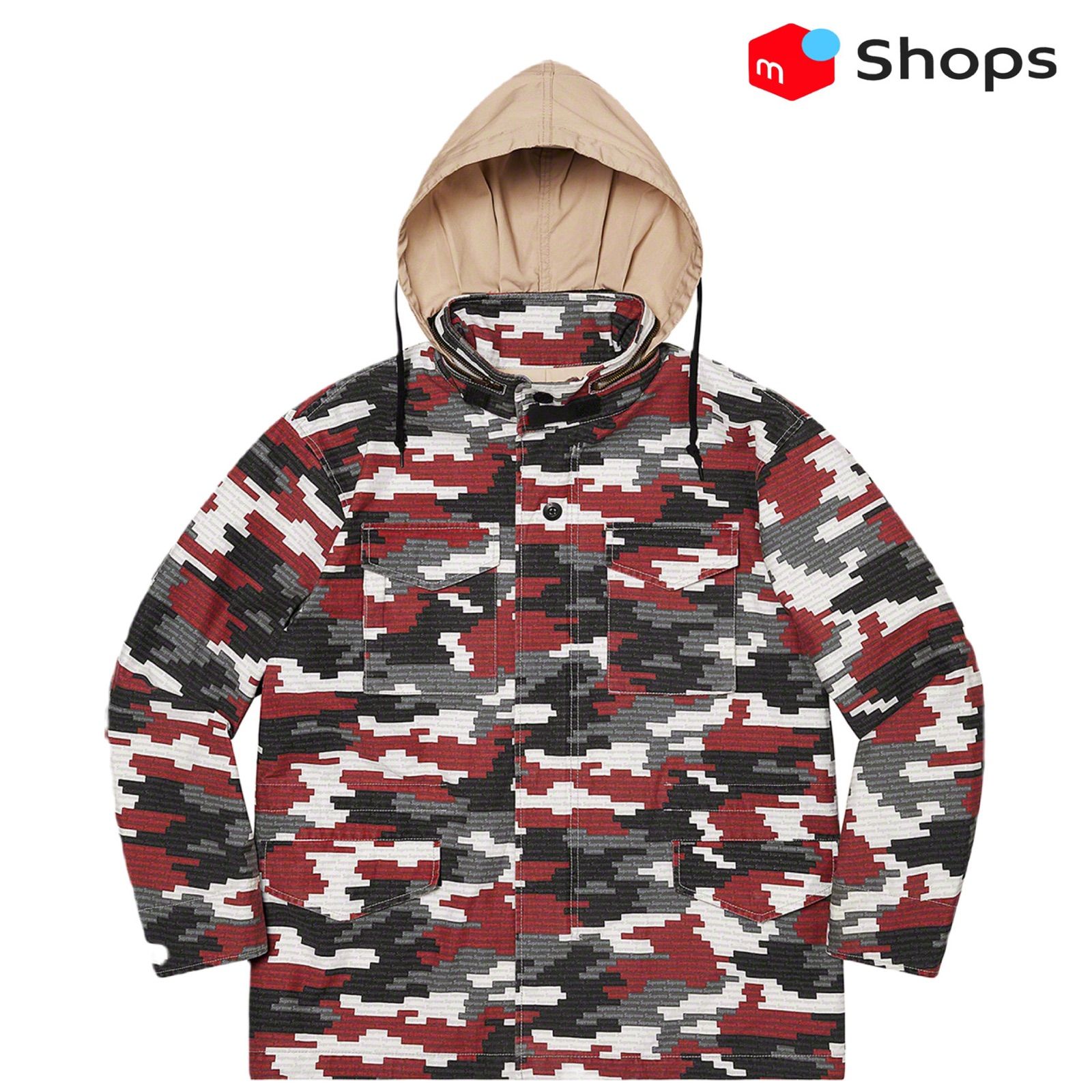 Supreme Logo Camo M-65 Jacket Red - メルカリ