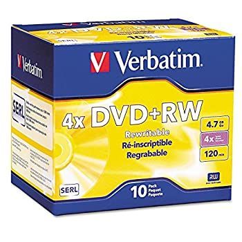 Verbatim 購入 94839 DVD + RWディスク 4.7 GB 4 x W/スリムジュエル