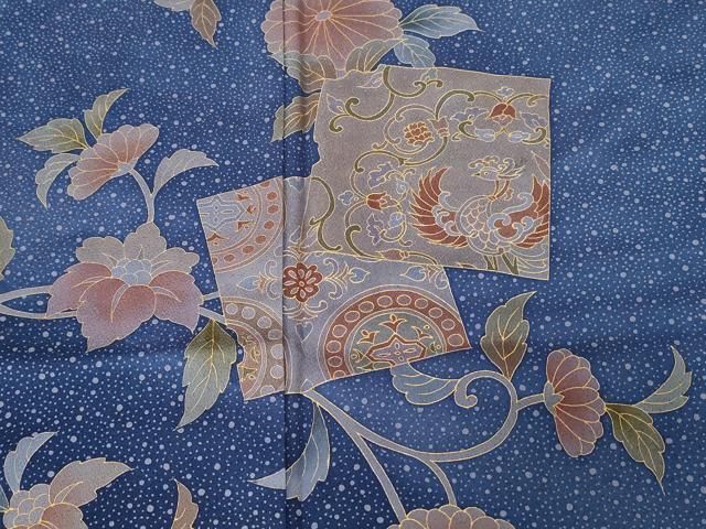 平和屋着物□訪問着 色紙重ね枝花文 暈し染め 金彩 逸品