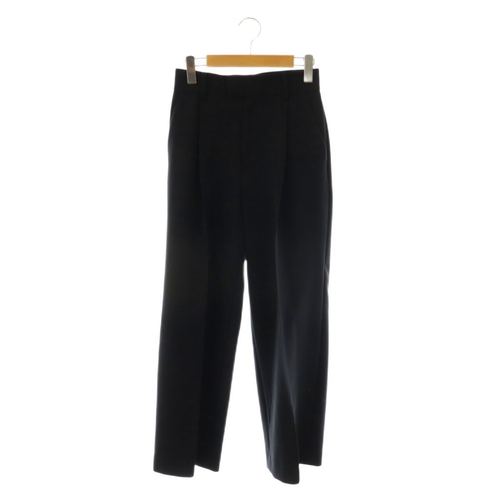 オーガ OHGA TUCK PANTS セミワイドパンツ タック S 黒 /CX □OS