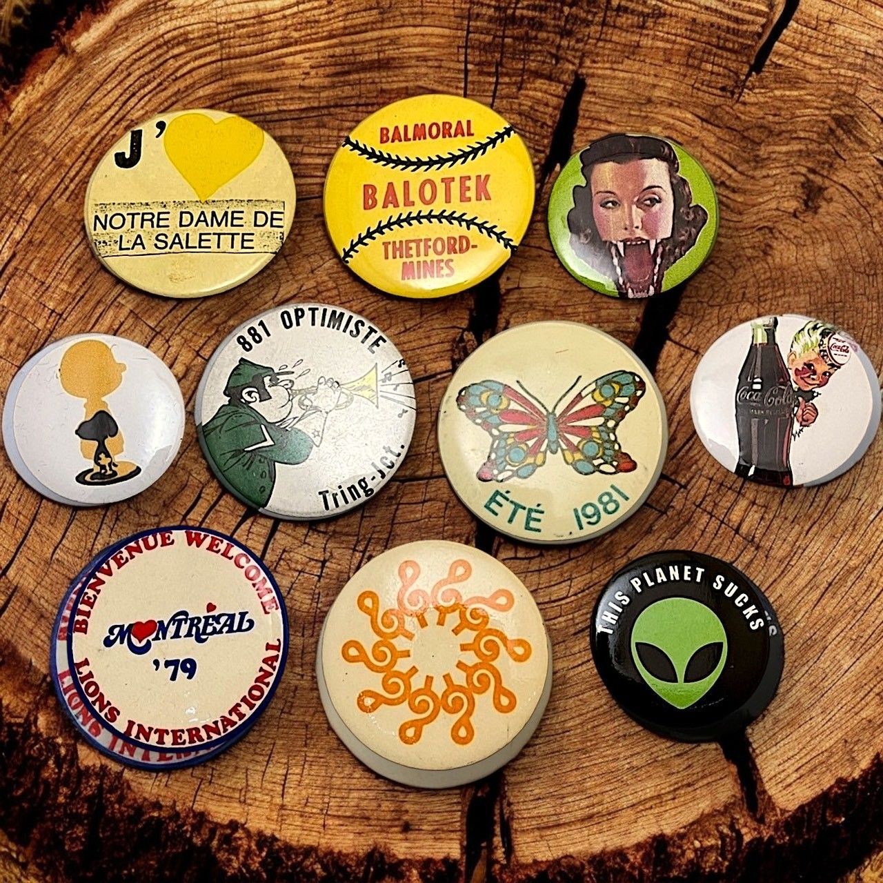 缶バッジ ビンテージ アンティーク X 50s ~ 60s 70s 80s 90s 00s 小物